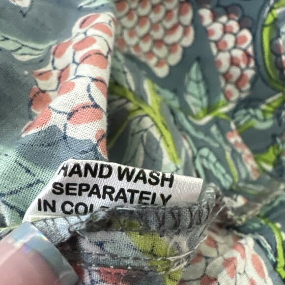 PERRY WALKER COLLECTIVE Womens Dress XS-M Green Floral Smocked Off Shoulder - Picture 8 of 12